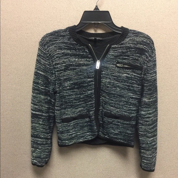 rag&bone Rosalie Cropped Zip-Front Sweater Jacket - Picture 5 of 13